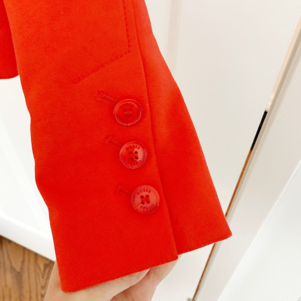 Bright Red Blazer (by GUESS) - Picture 4 of 11
